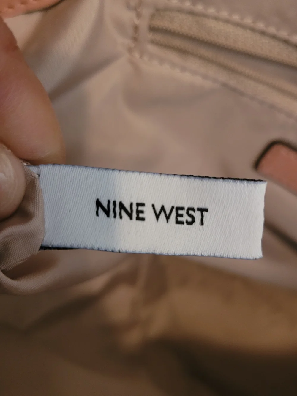 Nine West Pink Embossed Satchel